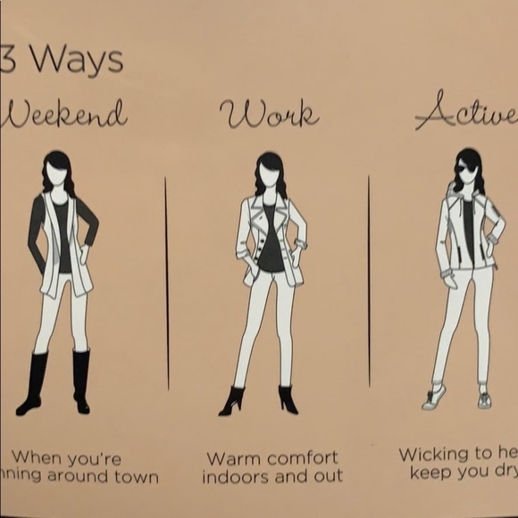 Cuddl Duds black ClimateSmart long sleeve crew top - Picture 5 of 7